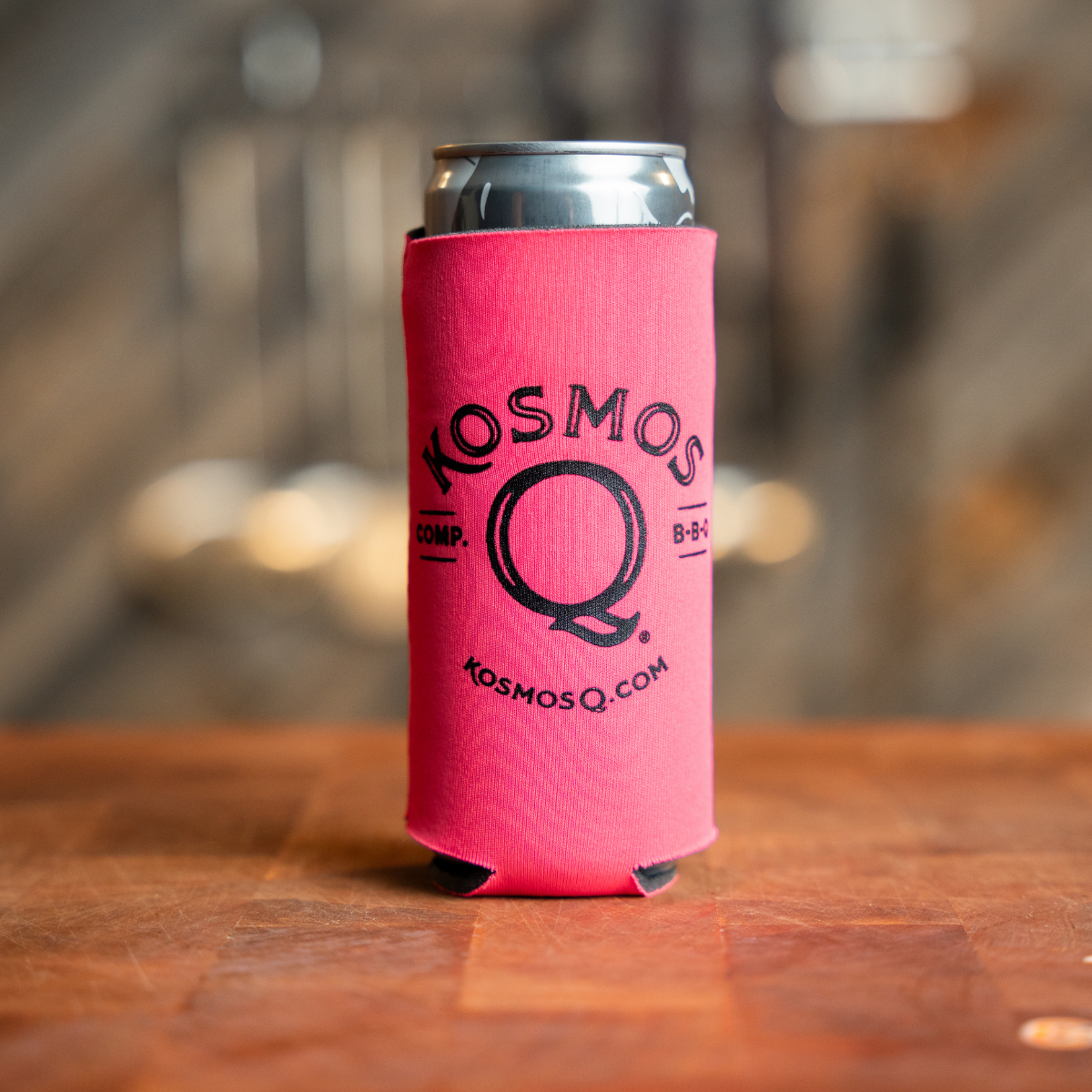 Kosmos Q Slim Pink Koozie - Kosmos Q BBQ Products & Supplies Kosmos Q Slim Pink Koozie - Kosmos Q BBQ Products & Supplies