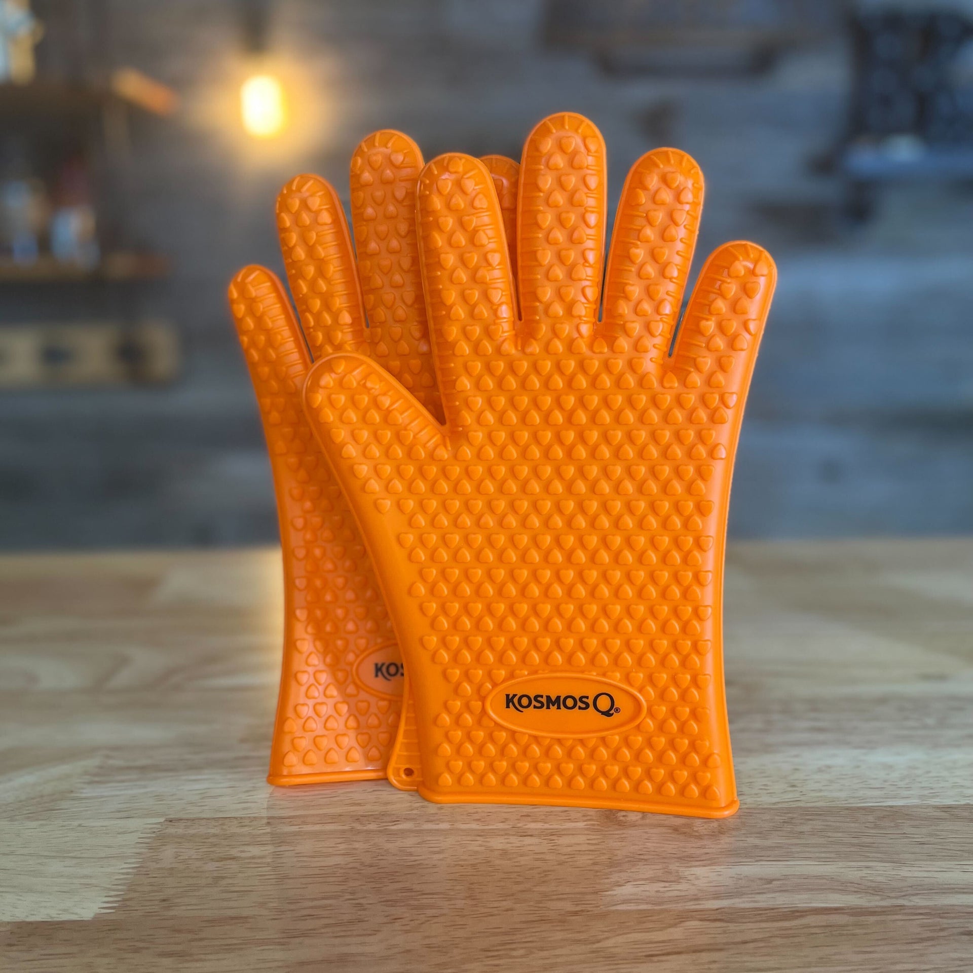 Kosmo's Q BBQ Accessories Orange Heat-Resistant Gloves