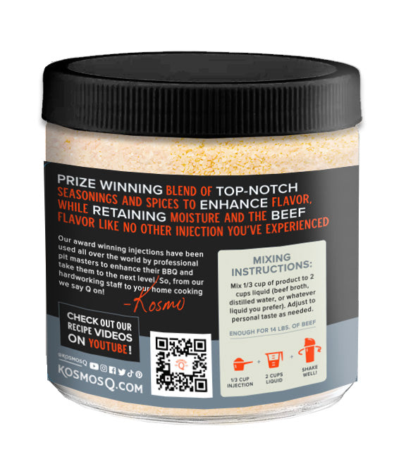 Kosmo&#39;s Q BBQ Injections Smoke House Reserve Blend Brisket Injection