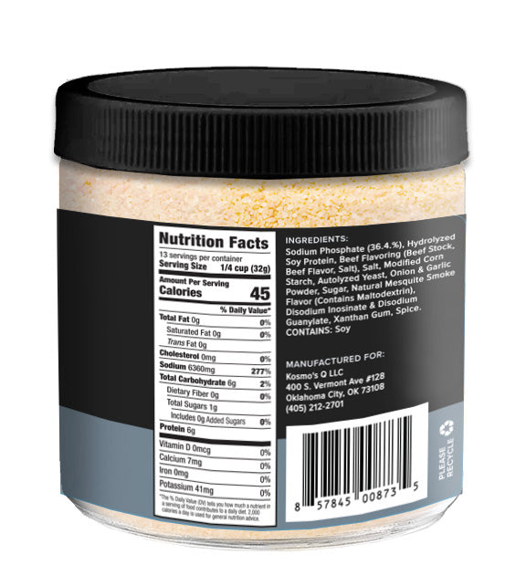 Kosmo&#39;s Q BBQ Injections Smoke House Reserve Blend Brisket Injection