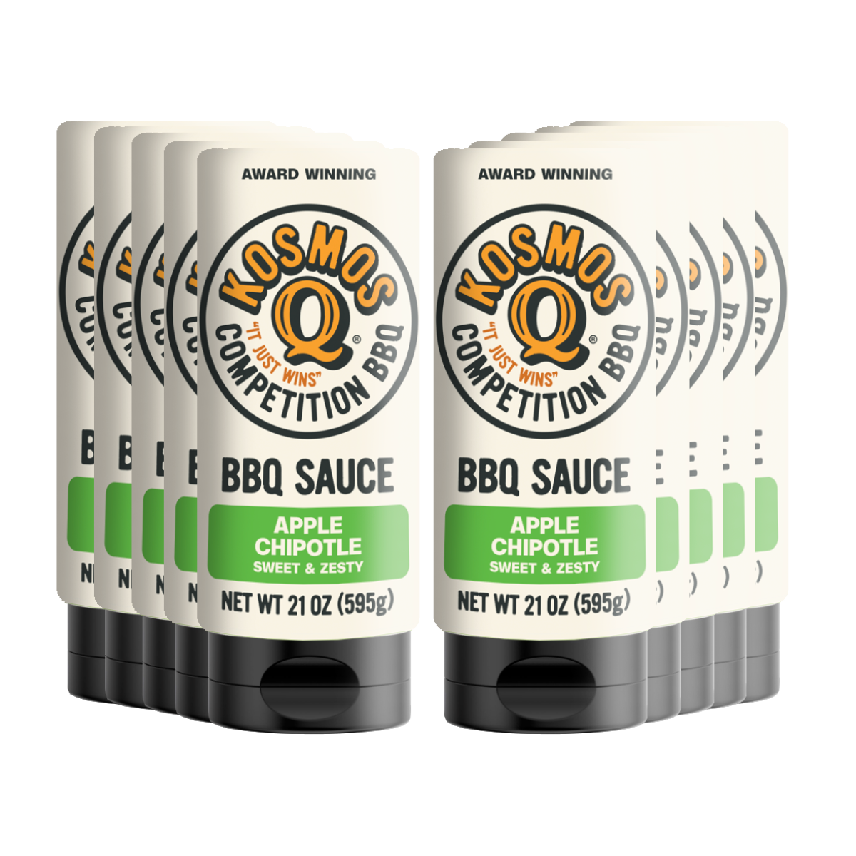 Kosmo's Q BBQ Sauce 10 Pack Sweet Apple Chipotle BBQ Sauce