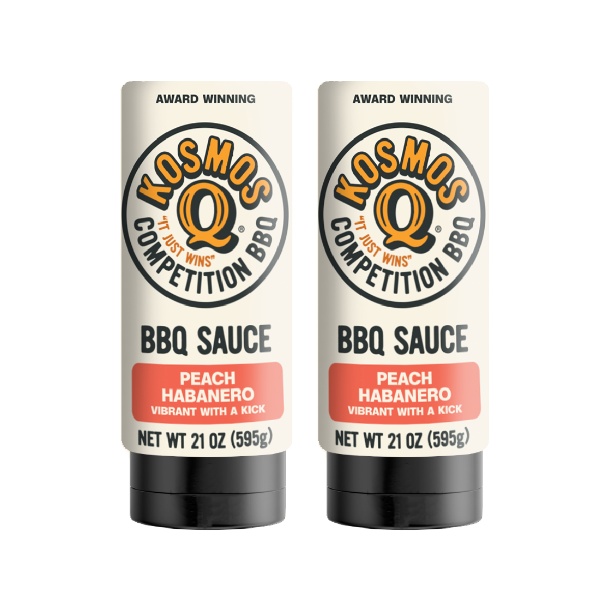 Kosmo's Q BBQ Sauce 2 Pack Peach Habanero BBQ Sauce