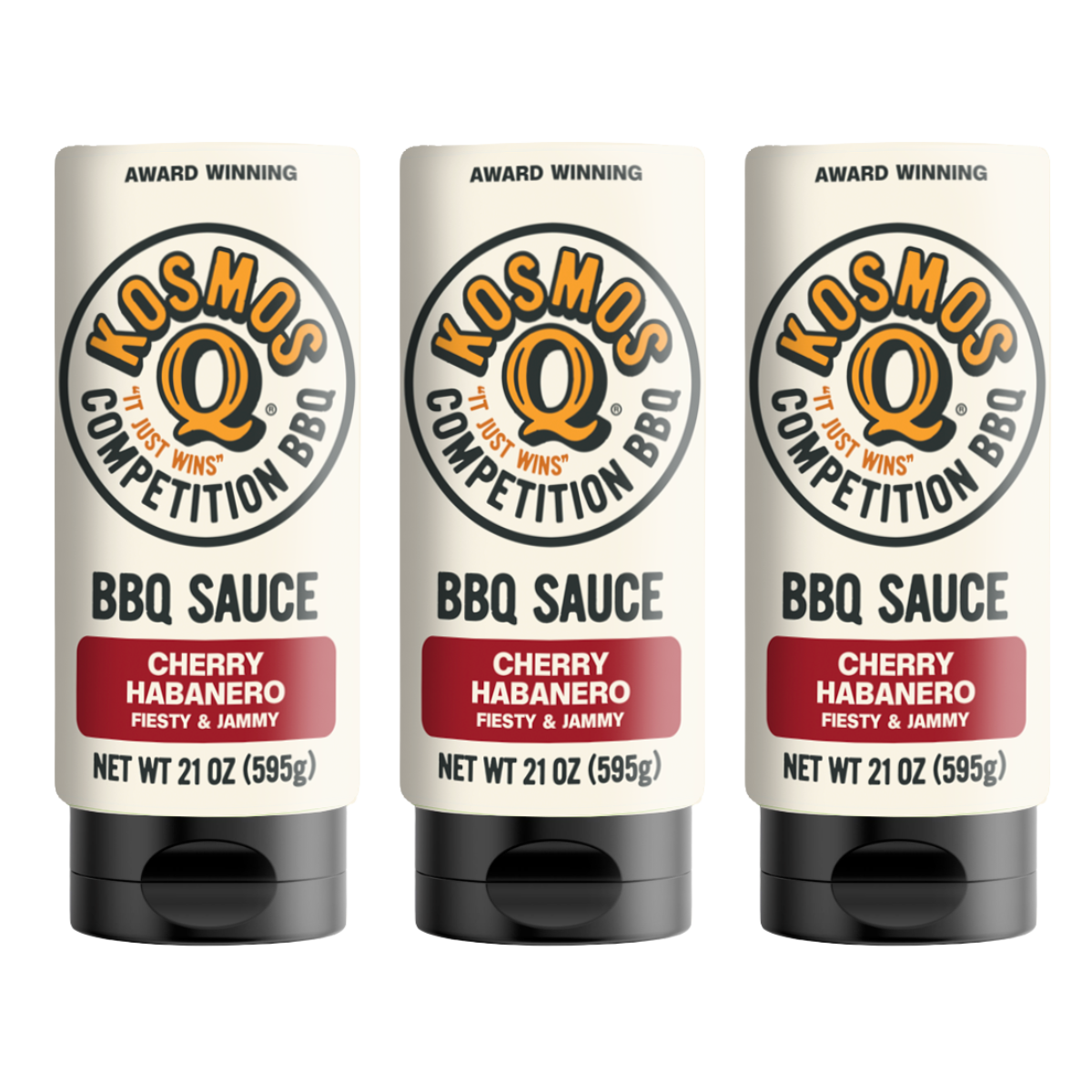 Kosmo's Q BBQ Sauce 3 Pack Cherry Habanero BBQ Sauce
