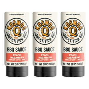 Kosmo's Q BBQ Sauce 10 Pack Peach Habanero BBQ Sauce