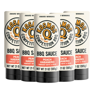 Kosmo's Q BBQ Sauce 10 Pack Peach Habanero BBQ Sauce