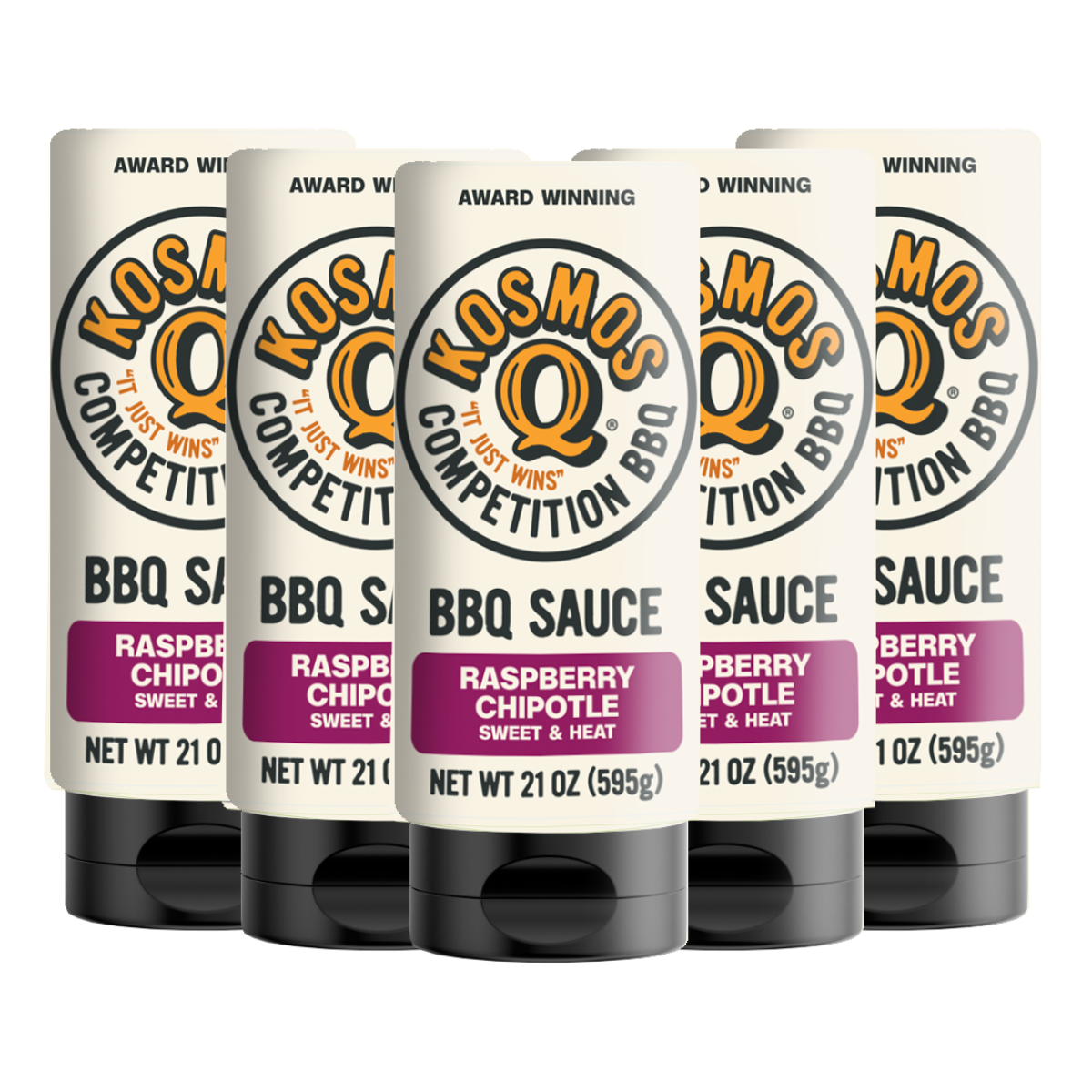Kosmo's Q BBQ Sauce 5 Pack Raspberry Chipotle BBQ Sauce