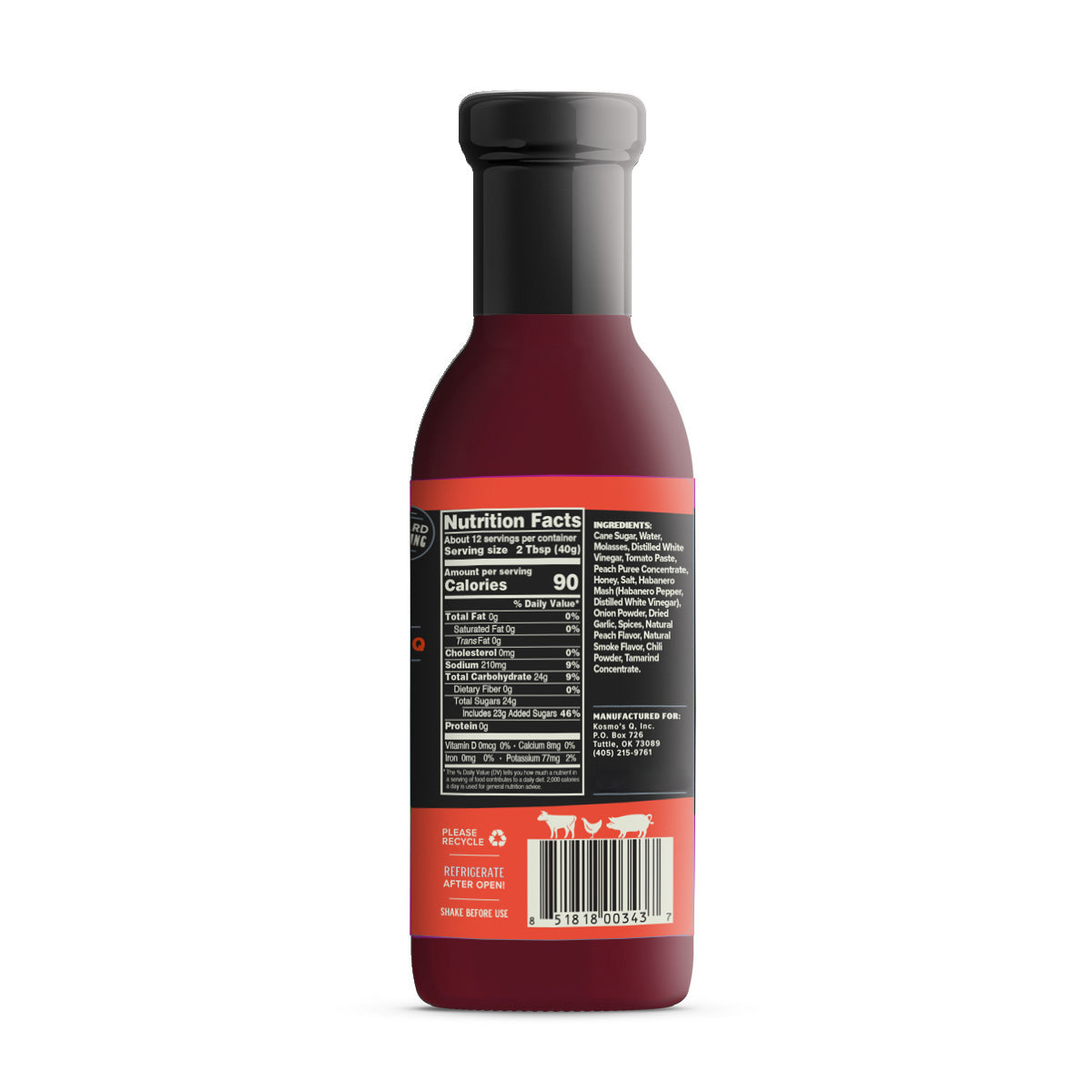 Kosmo&#39;s Q BBQ Sauce Peach Habanero BBQ Sauce