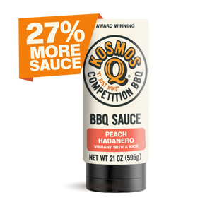 Kosmo's Q BBQ Sauce 10 Pack Peach Habanero BBQ Sauce