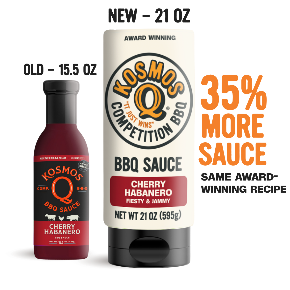 Kosmo's Q BBQ Sauce Single Bottle Cherry Habanero BBQ Sauce