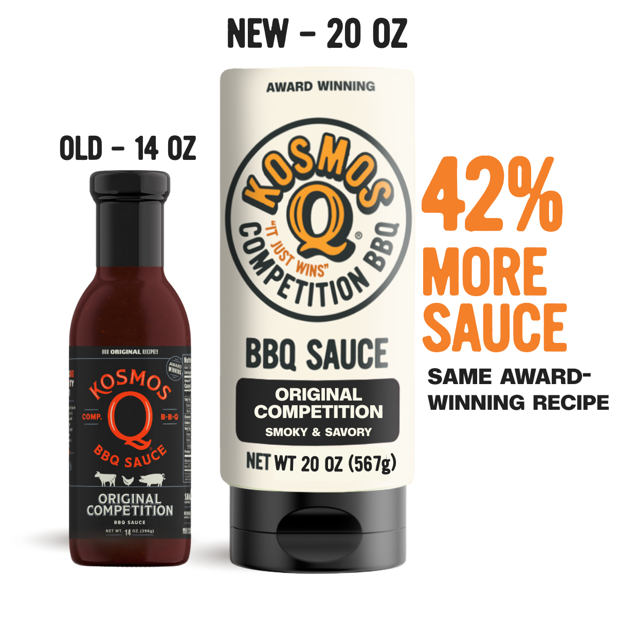 Kosmo's Q BBQ Sauce Single Bottle Kosmos Q Competition BBQ Sauce