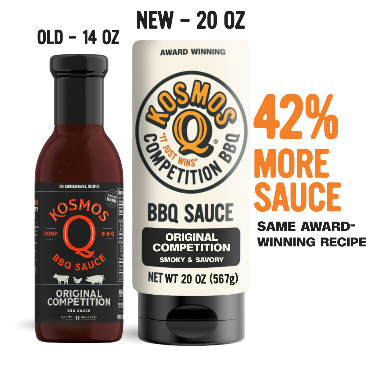 Kosmo's Q BBQ Sauce Single Bottle Kosmos Q Competition BBQ Sauce