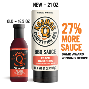 Kosmo's Q BBQ Sauce 10 Pack Peach Habanero BBQ Sauce