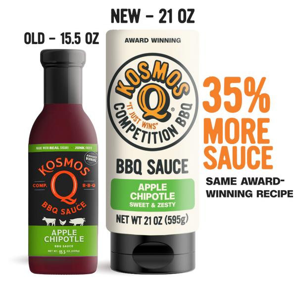 Sweet Apple Chipotle BBQ Sauce - Great For Ribs, Pork Butt, And