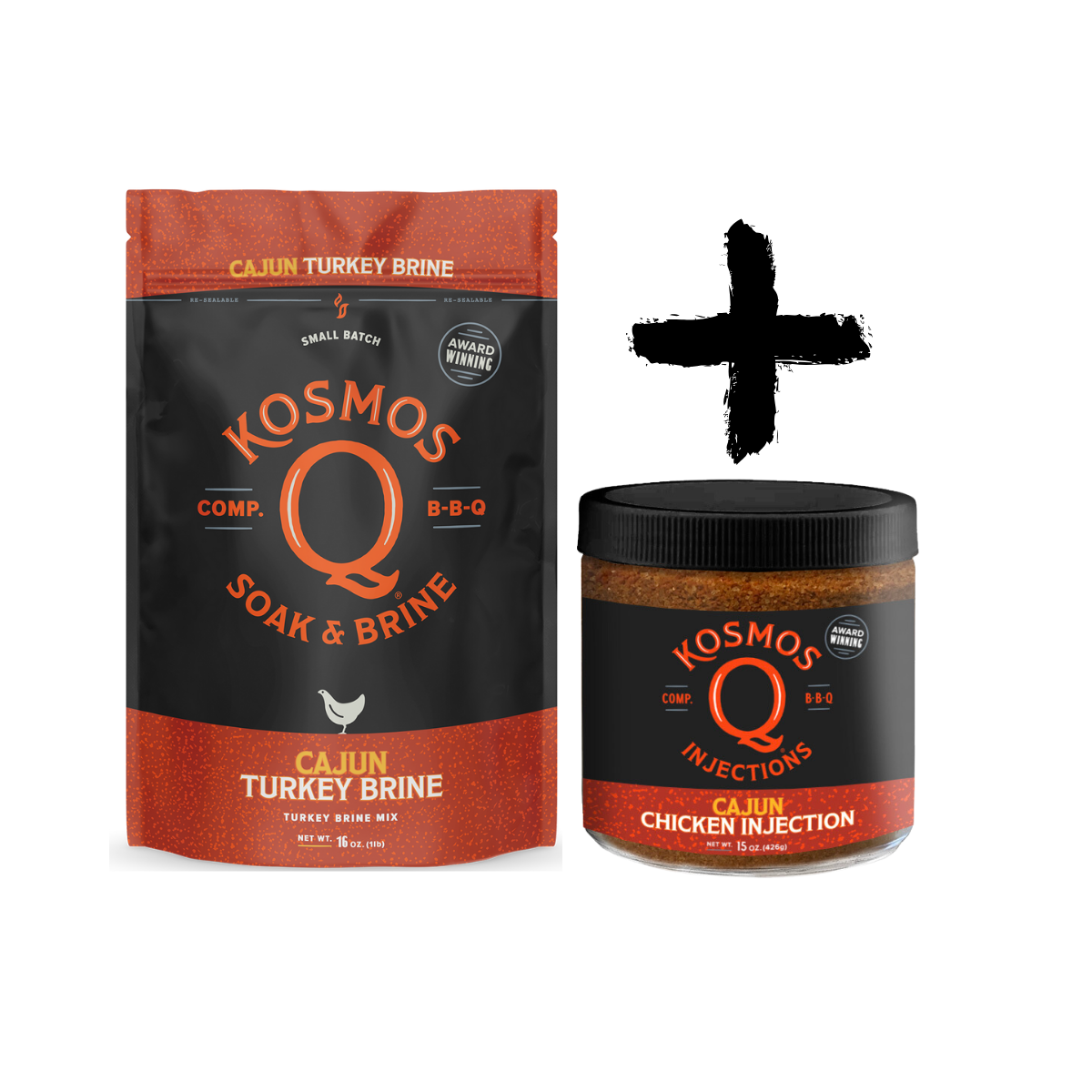 Kosmo's Q Brines and Soaks Cajun Turkey Brine + Cajun Chicken Soak Bundle