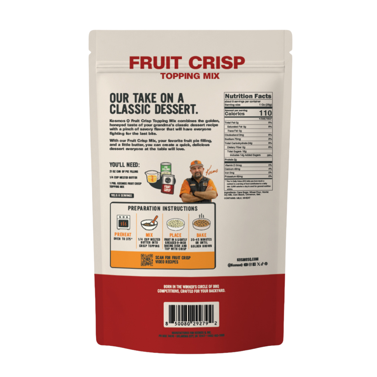 Kosmo's Q Kosmos Q Fruit Crisp Topping Mix