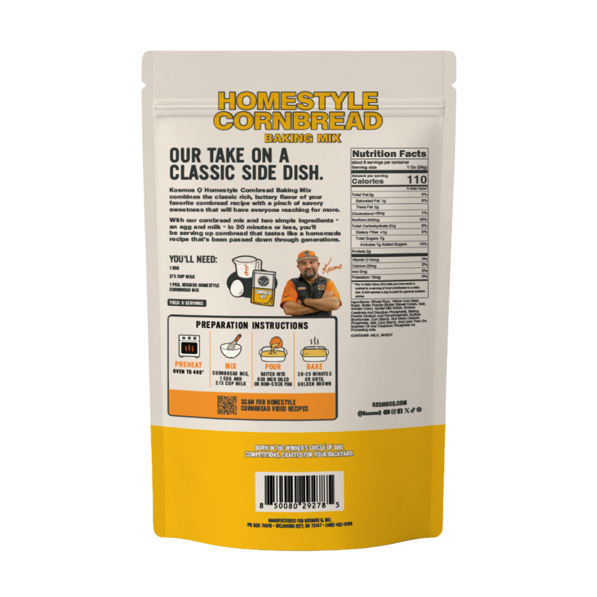 Kosmo's Q Kosmos Q Homestyle Cornbread Baking Mix