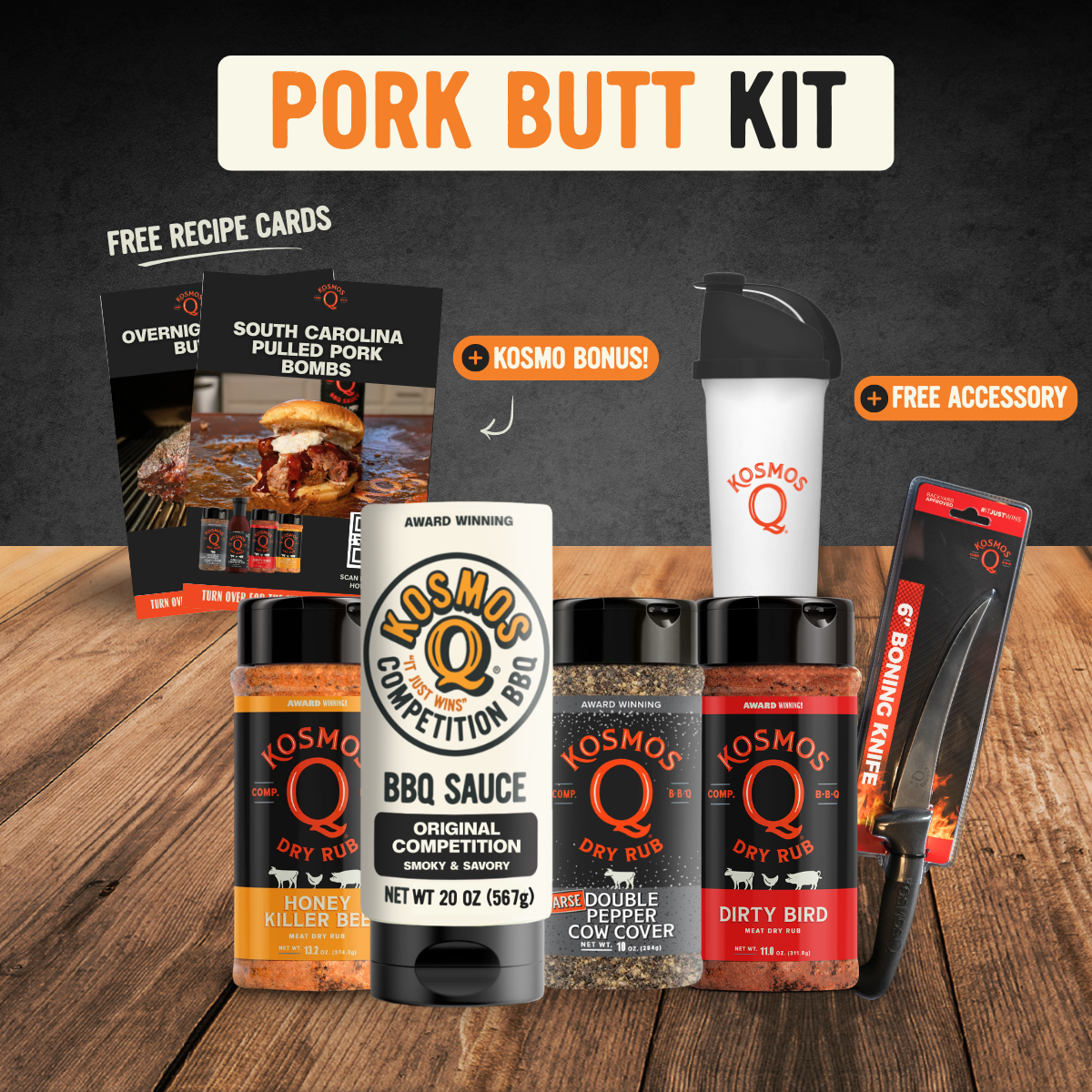Kosmo's Q Recipe Bundles Kosmos Q Pork Butt Kit