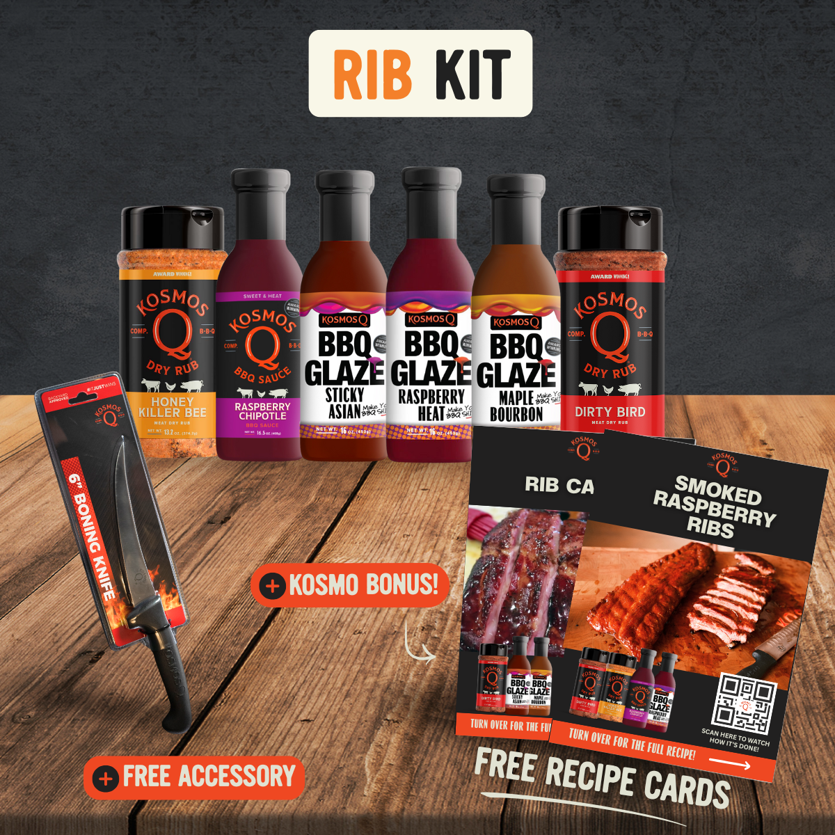 Kosmo&#39;s Q Recipe Bundles Kosmos Q Rib Kit