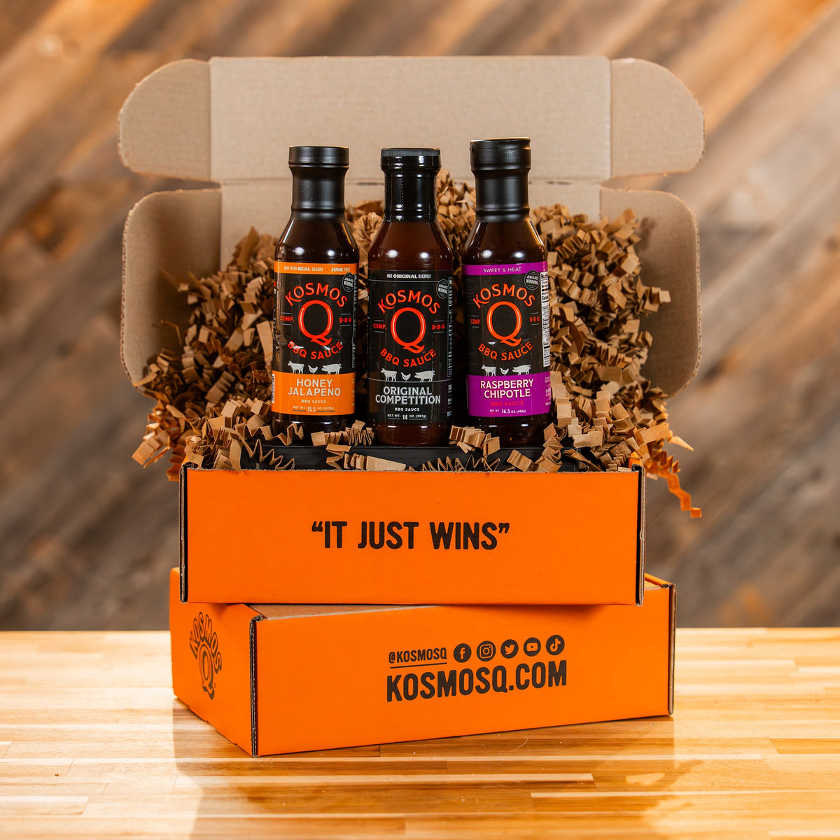Kosmo&#39;s Q Recipe Bundles Merry Q-Mas Sauce Trio