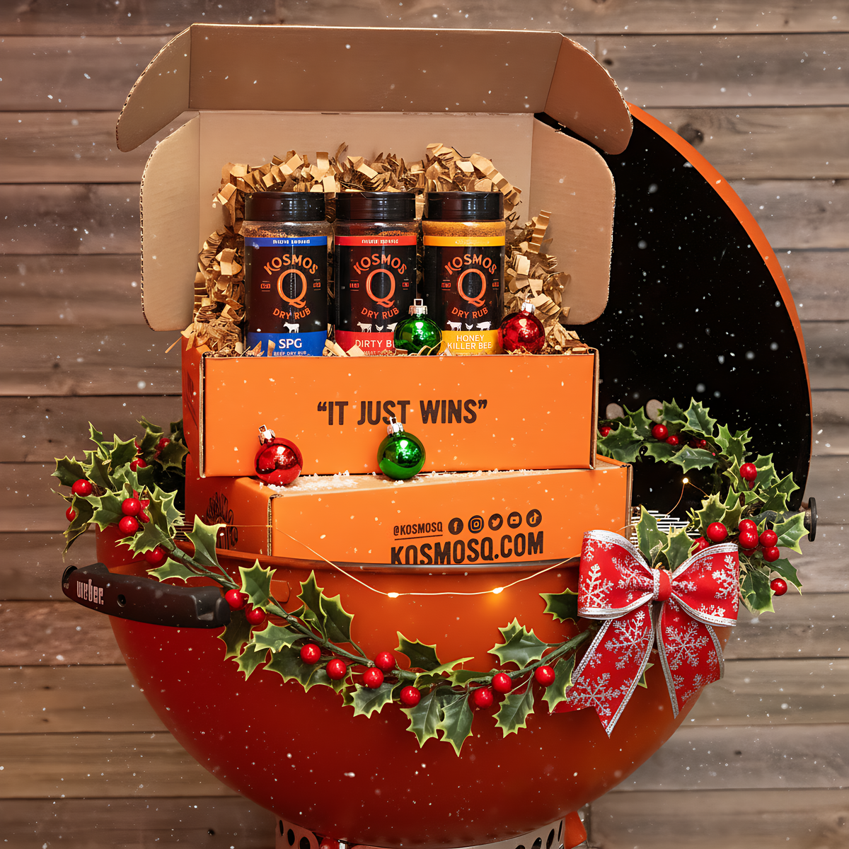 Kosmo&#39;s Q Recipe Bundles Santa’s Smokehouse Rub Trio