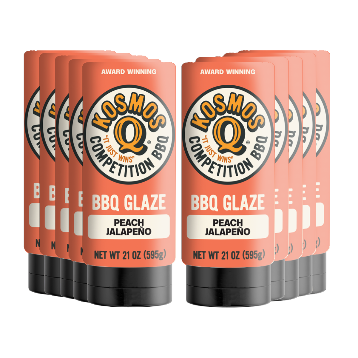 Kosmo&#39;s Q Rib Glaze™ 10 Pack Peach Jalapeno BBQ Glaze
