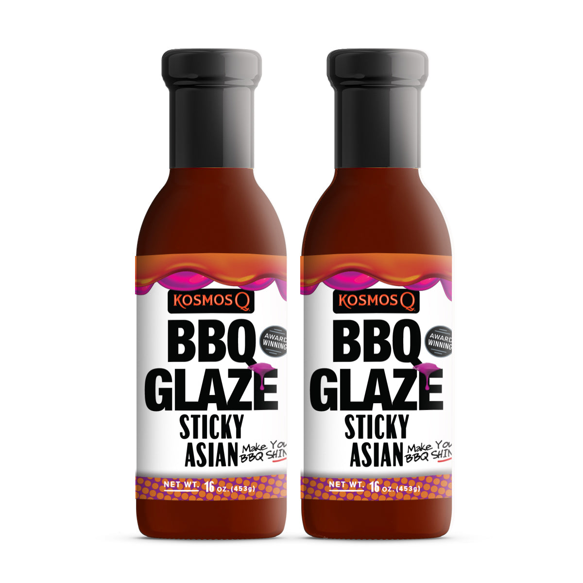 Kosmo&#39;s Q Rib Glaze™ 2 Pack Sticky Asian BBQ Glaze