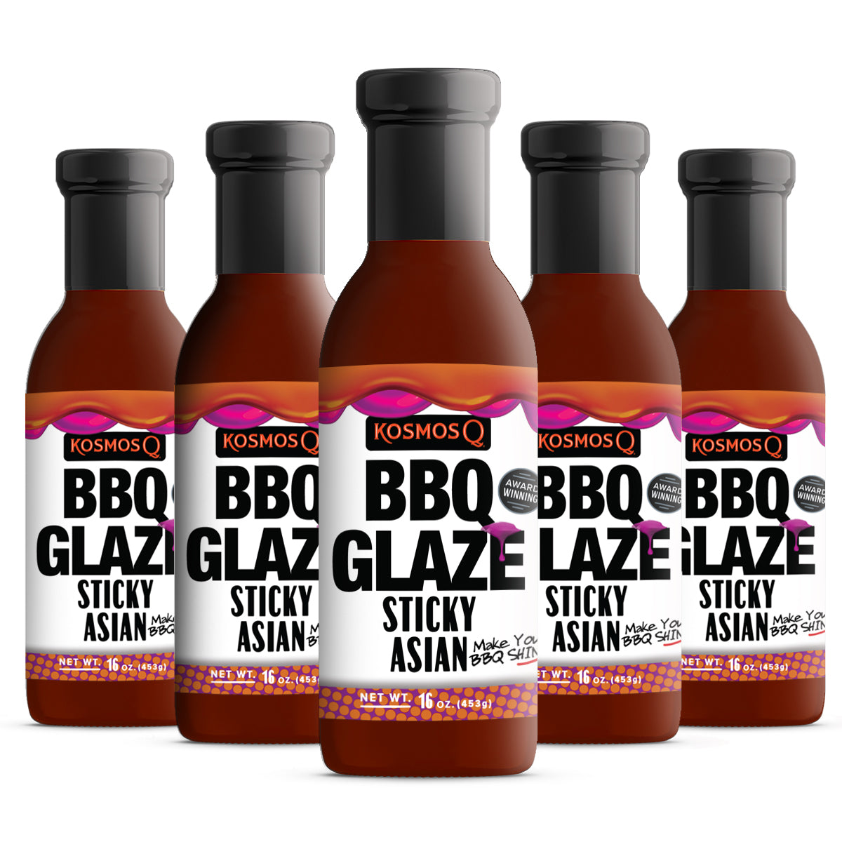 Kosmo&#39;s Q Rib Glaze™ 6 Pack Sticky Asian BBQ Glaze