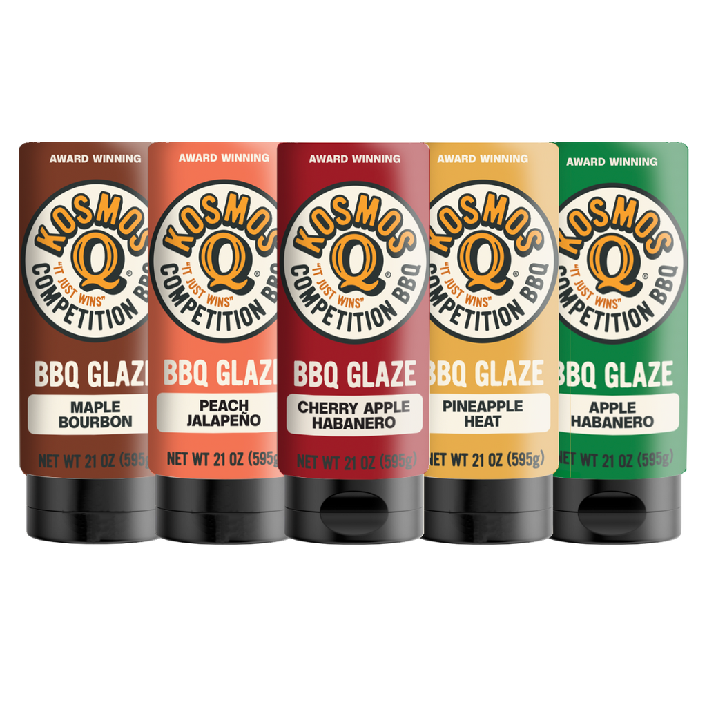 Kosmo's Q Rib Glaze™ Kosmos BBQ Glaze Five-Pack Combo