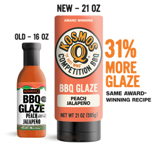 Kosmo's Q Rib Glaze™ 10 Pack Peach Jalapeno BBQ Glaze