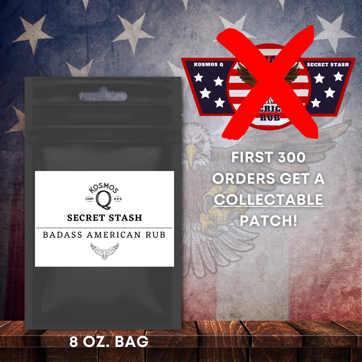 Kosmo's Q The Kosmos Q Lab Secret Stash: BADASS AMERICAN RUB