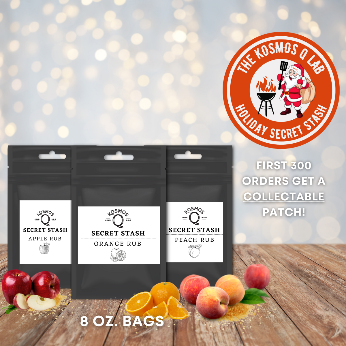 Kosmo's Q The Kosmos Q Lab Secret Stash: Holiday Rub Trio