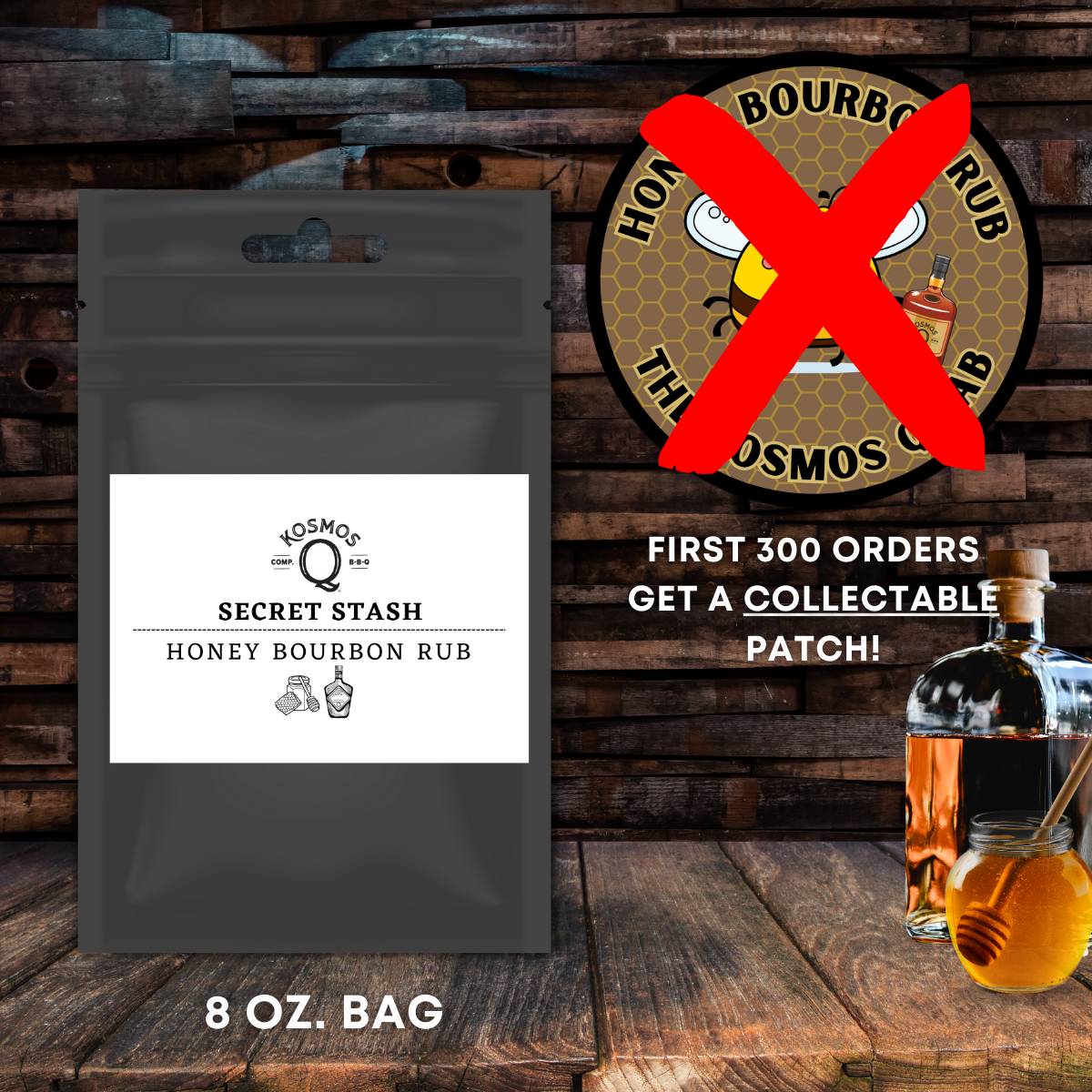 Kosmo's Q The Kosmos Q Lab Secret Stash: Honey Bourbon Rub