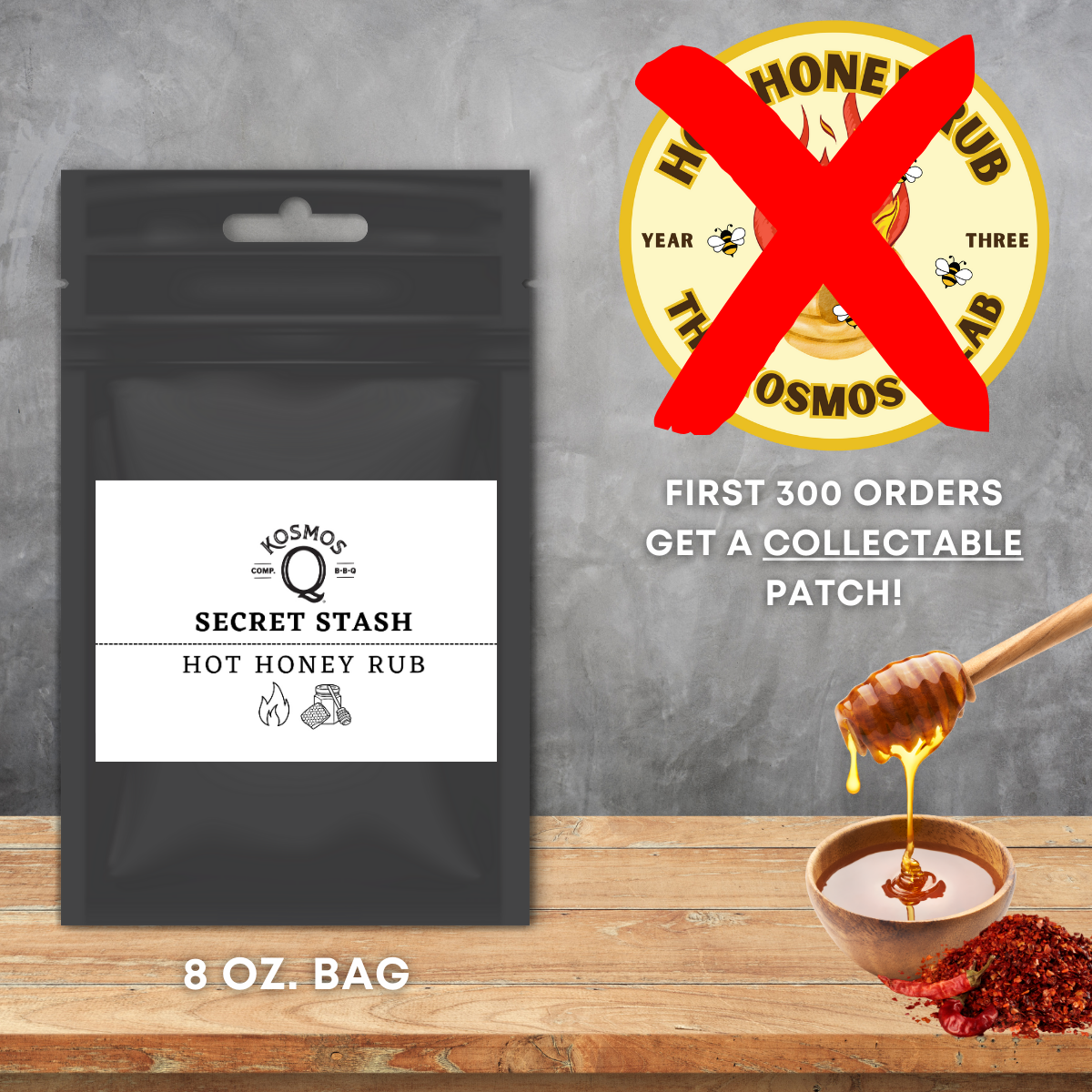 Kosmo's Q The Kosmos Q Lab Secret Stash: Hot Honey Rub
