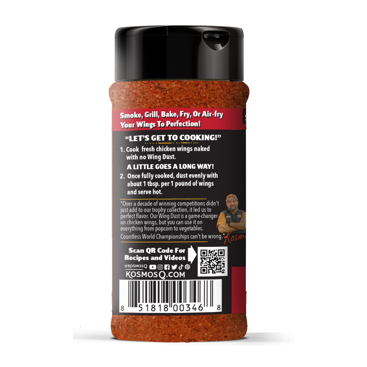 Kosmo's Q Wing Dust® Buffalo HOT Wing Seasoning