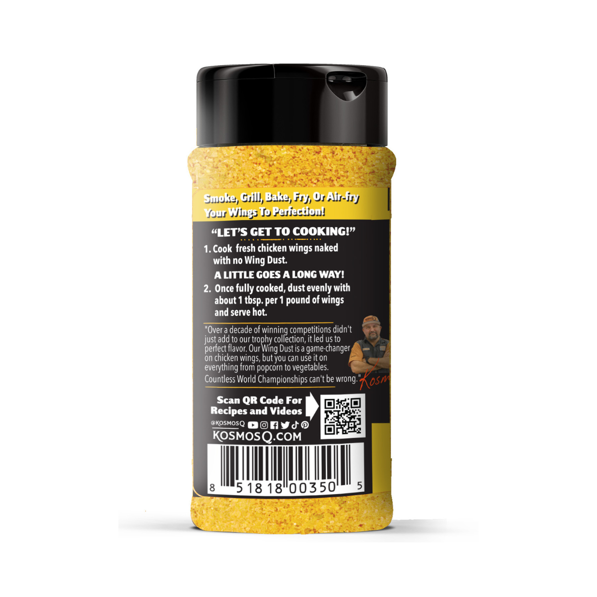 Kosmo&#39;s Q Wing Dust® Lemon Pepper Wing Seasoning