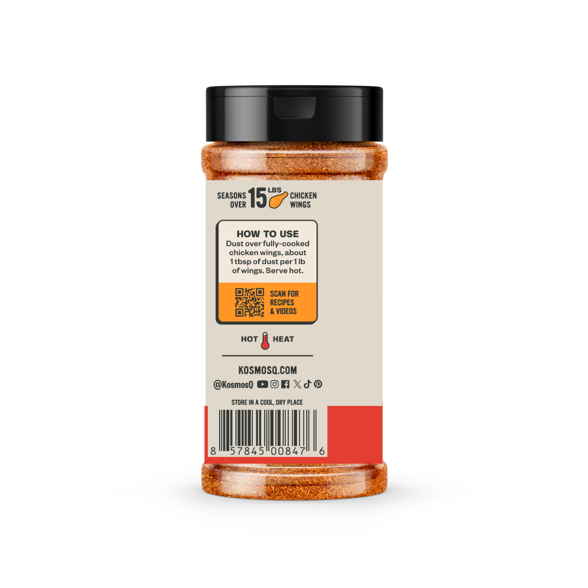 Kosmo's Q Wing Dust® Nashville Hot Wing Seasoning