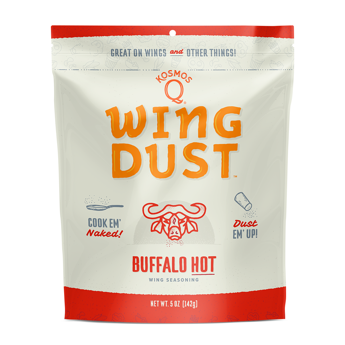 Kosmo's Q Wing Dust® Single Bag Buffalo HOT Wing Seasoning