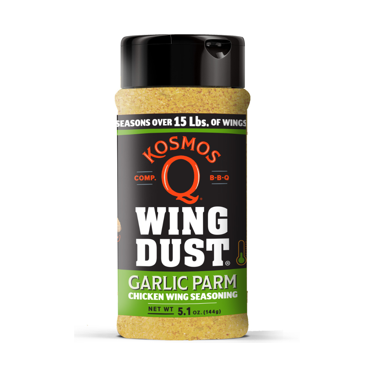 Kosmo's Q Wing Dust® Single Shaker Garlic Parm Wing Seasoning