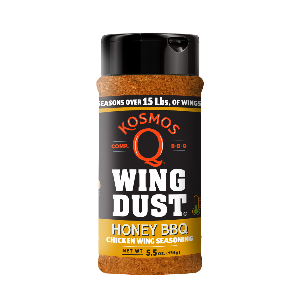 Kosmo's Q Wing Dust® Single Shaker Honey Barbecue Wing Seasoning
