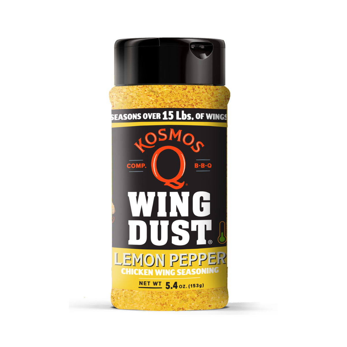 Kosmo's Q Wing Dust® Single Shaker Lemon Pepper Wing Seasoning