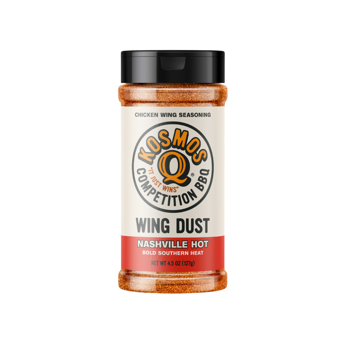 Kosmo's Q Wing Dust® Single Shaker Nashville Hot Wing Seasoning