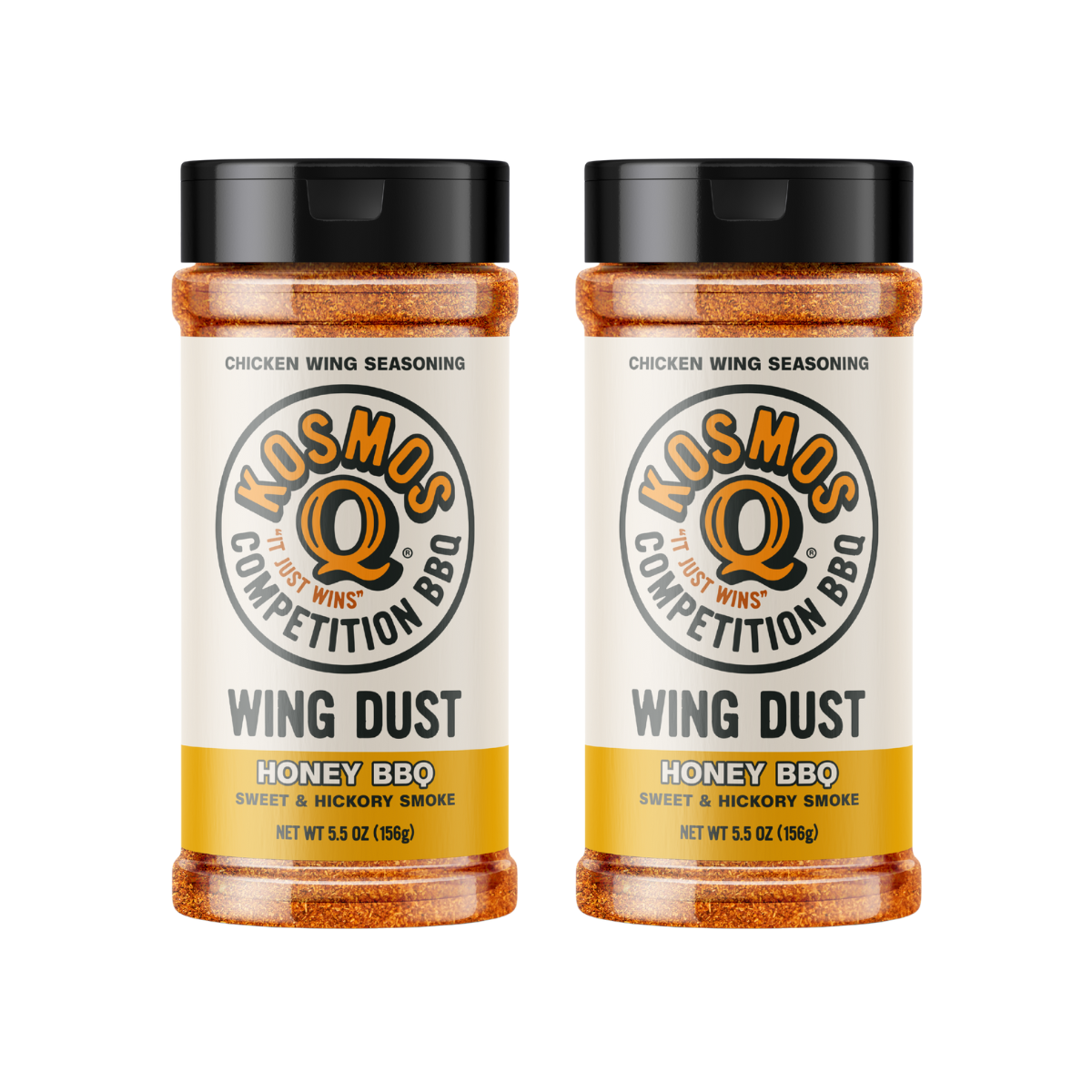 Kosmo's Q Wing Dust® Two Shakers Honey Barbecue Wing Seasoning