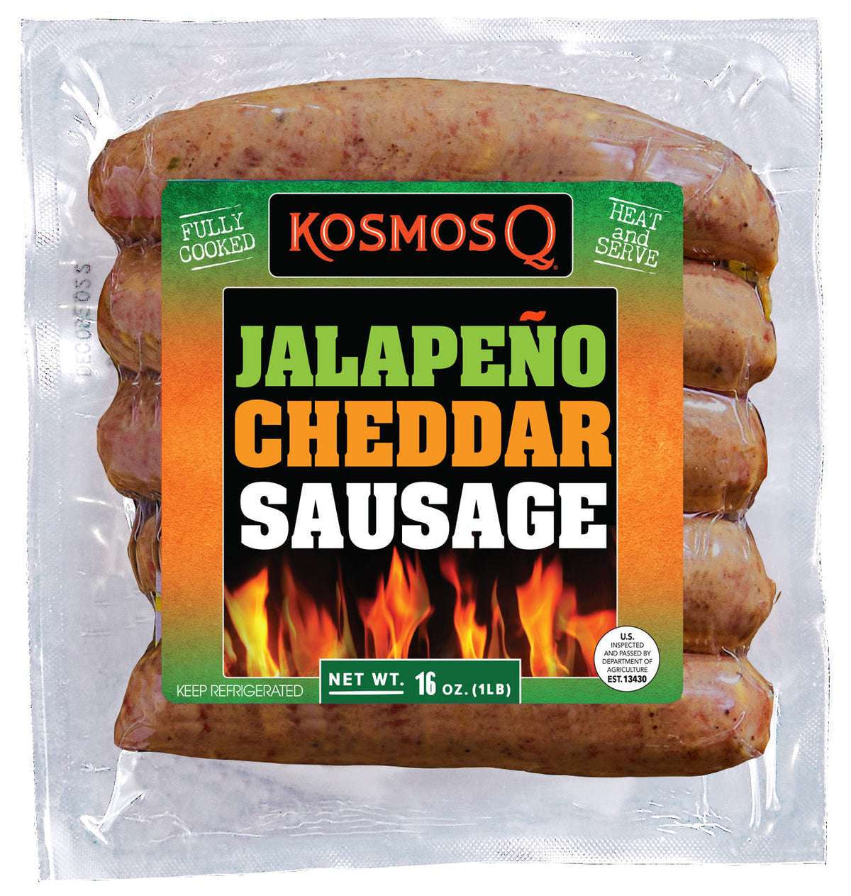 Mountain View Single Pack STOCK UP &amp; SAVE! Kosmos Q Jalapeno Cheddar Sausage