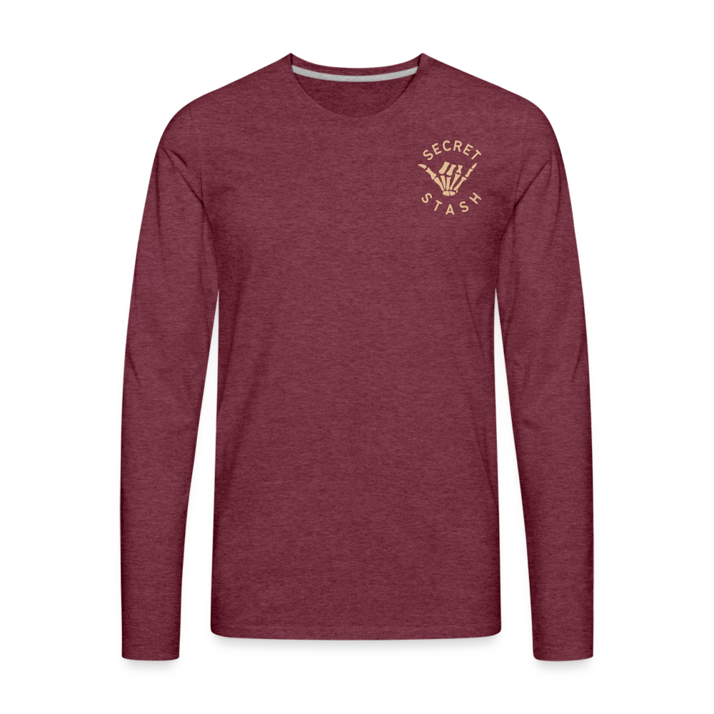 SPOD Men's Premium Long Sleeve T-Shirt | Spreadshirt 875 heather burgundy / S The Kosmos Q Lab FALL COLLECTION - Unisex Long Sleeve Shirt