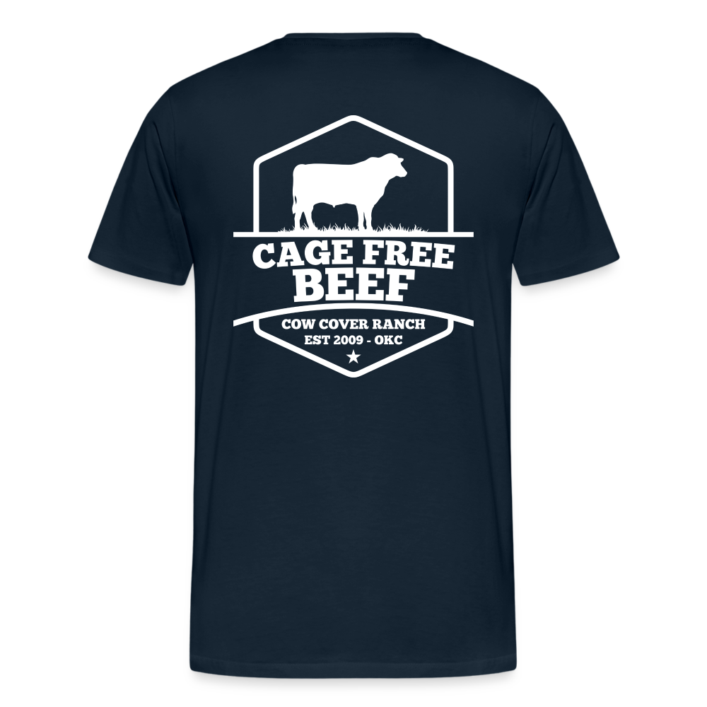 SPOD Men&#39;s Premium T-Shirt | Spreadshirt 812 Cage Free Beef | Unisex T-Shirt