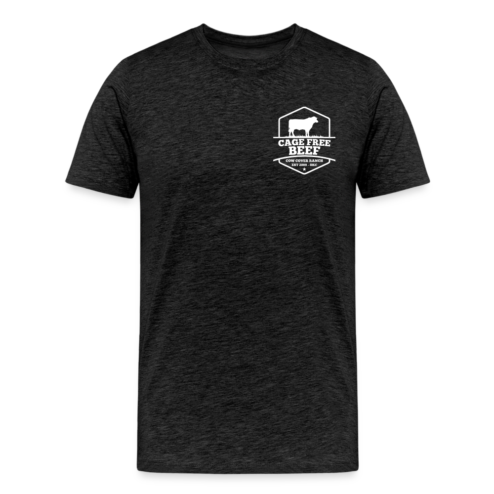 SPOD Men&#39;s Premium T-Shirt | Spreadshirt 812 charcoal grey / S Cage Free Beef | Unisex T-Shirt