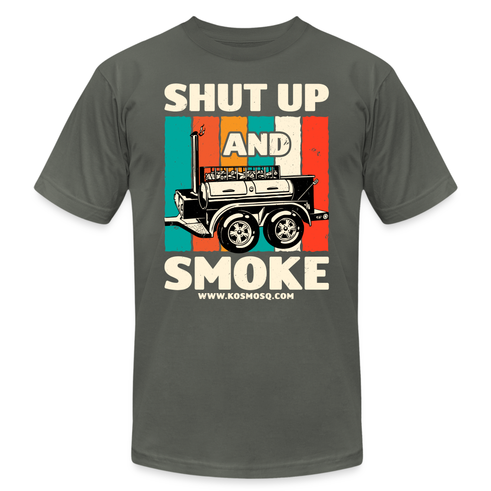 SPOD Unisex Jersey T-Shirt | Bella + Canvas 3001 asphalt / S Shut Up and Smoke T-Shirt