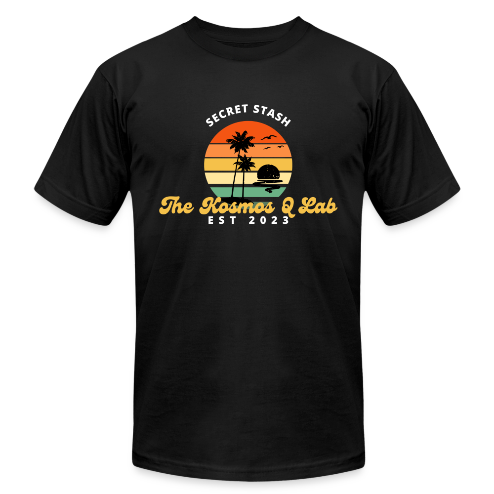 SPOD Unisex Jersey T-Shirt | Bella + Canvas 3001 black / S The Kosmos Q Lab Retro Palm Trees T-Shirt | LIMITED EDITION SUMMER COLLECTION