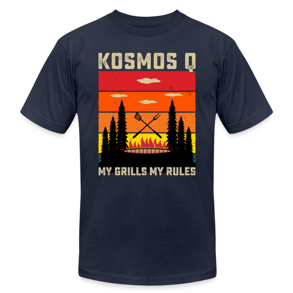 SPOD Unisex Jersey T-Shirt | Bella + Canvas 3001 navy / S My Grills My Rules T-Shirt