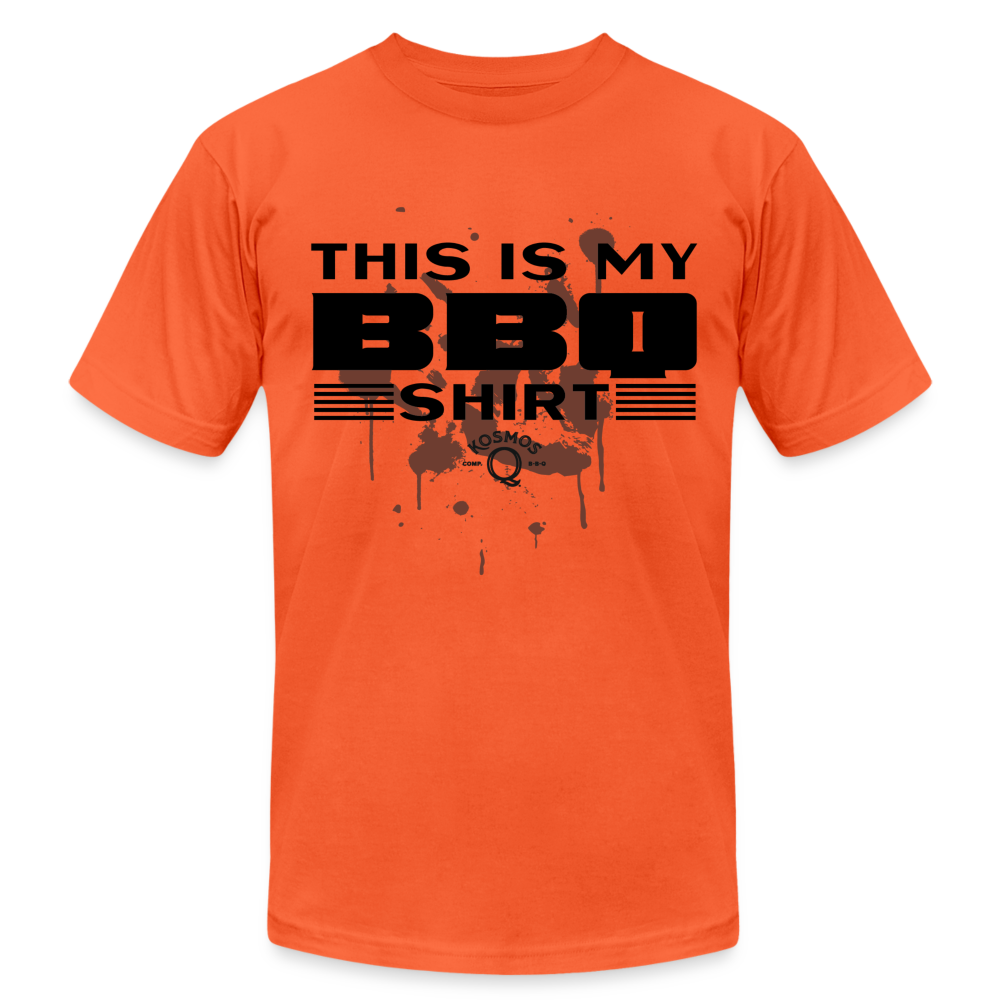 SPOD Unisex Jersey T-Shirt | Bella + Canvas 3001 orange / S My BBQ Shirt T-Shirt